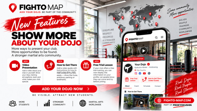 New FIGHTO MAP Features — Video Profiles, Route Guides &amp; Free Trial Lessons